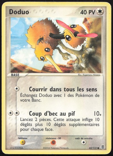 Carte pokémon doduo 112 - carte,