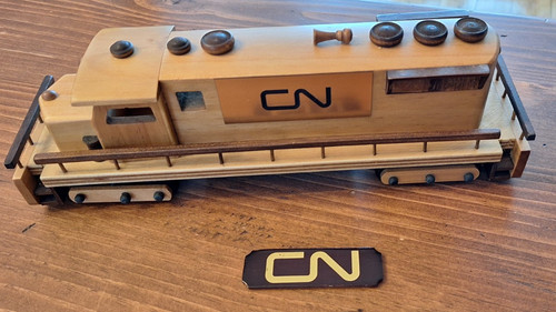 Wood locomotive decorative - wood,