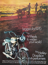Harley Davidson Ouy-performers Vintage Print Ad!! " its wheels help "