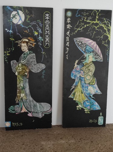 Lot tableaux vintage - lot,
