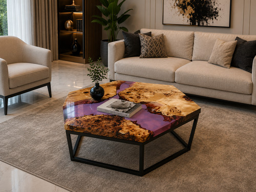 Table basse octogonale - , en