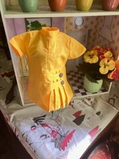 robe neuve poupee marie francoise mode et travaux jaune lumineux ***