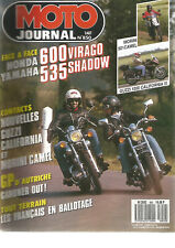 MOTO JOURNAL N°850 600 VIRAGO VS YAM 535 SHADOW /GUZZI CALIFORNIA / MORINI CAMEL