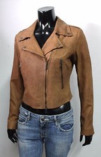 Veste Biker Croppée En Cuir