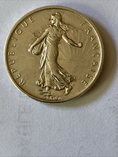 Rare Pièce de 5 Frs En Argent