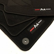Tapis de Sol pour Audi A4 B5 S4 RS4 S LINE Logo Velours Voiture 1994-2001