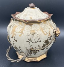 Pot couvert céramique décor