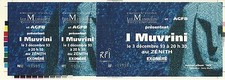RARE / TICKET BILLET CONCERT LIVE - I MUVRINI ( FRANCE CORSE ) A PARIS 1993