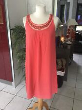 Robe 123 taille 36 soie impeccable Corail