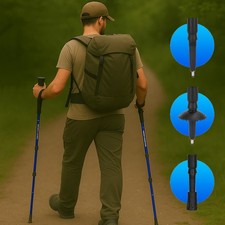 Marche Randonnée Bâtons Réglable Randonnée Télescopique Anti-choc Un Ou Paire