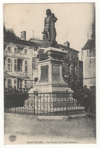 Cpa saint mihiel statue - saint-mihiel, :