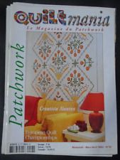 Quilt Mania N° 28 2002 Patchwork Quilts  Modèles Couture Matelassage Clares