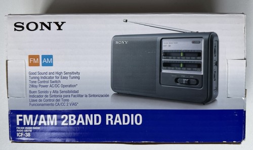 Sony icf black portable - sony, icf-38