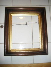 antique deep walnut picture