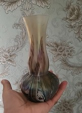 Vase Ancien irisé Art Nouveau Jugendstil 1900 Bohème Wilhelm Kralik, Loetz