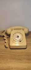 Ancien Téléphone Cadran S63 Beige Vintage PTT Socotel Thomson