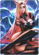 ACG Card - K/DA Ahri - League of Legends - Full Art Foil Goddess waifu ¥¥