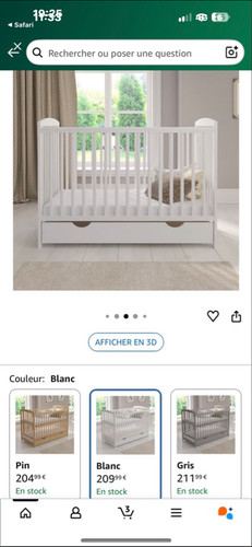 Lit barreaux bébé - , sans