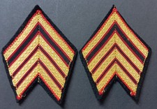 GALON DE BRAS TISSU - SERGENT-MAJOR Période 1942 à 1962 - TROUPES DE MARINE