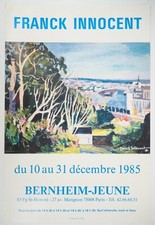 [AFFICHE D'ART] Franck INNOCENT: Port normand #GalerieBernheim-Jeune
