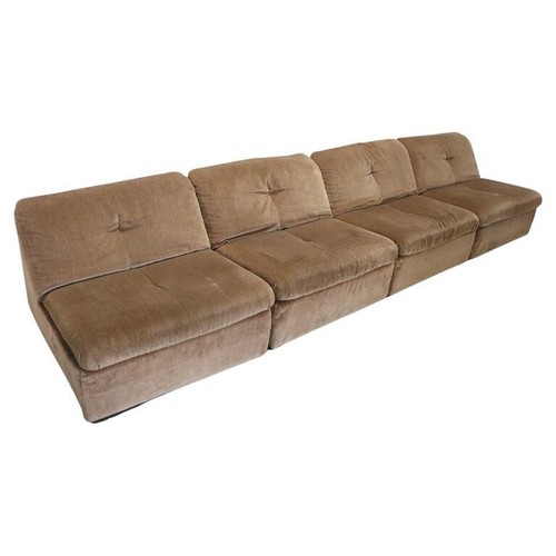 Canapé modulaire velours - canapé, en