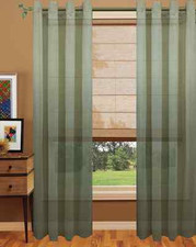 1 Semi sheer Drape with 8 Metal Grommet 60"Wide. Great for Spring/Summer