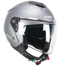 Casque Jet Cgm 126G Iper Mono Anthracite Satiné Scooter Ece 22.06 Moto Urban