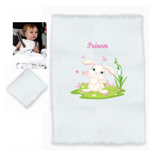 Plaid bébé mignon lapin - mignon,