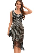 Robe Gatsby Femme Frangée