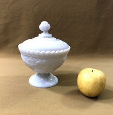 sucrier / drageoir / bonbonnière en opaline de PORTIEUX modèle CHIMERES 17,5 cm