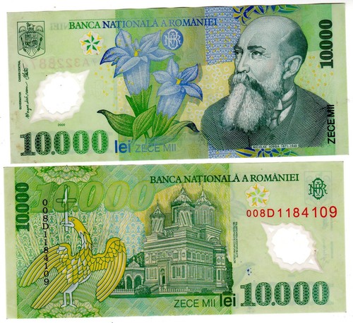 Roumanie romania billet 10000 - romania,