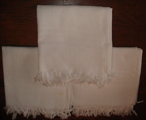 Lot serviettes coton - coton, nid