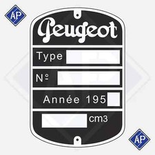 Plaque constructeur moto Peugeot