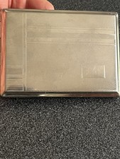Étui à Cigarettes en Métal Argenté - Années 90 - Allemagne - Modèle Années 30