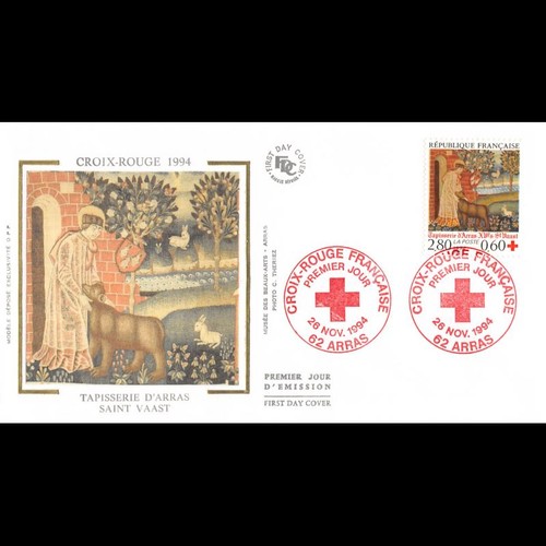 Fdc soie croix - fdc,