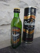 Mignonnette bouteille scotch whisky Glenfiddich Special old reserve avec boite 2