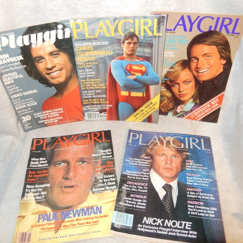 Lot vintage 1970s playgirl - lot,