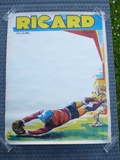 ANCIENNE AFFICHE LIQUEUR RICARD G . POTIER GARDIEN DE FOOTBALL ANISETTE PASTIS