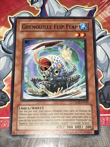 Carte grenouille flip - yu, oh
