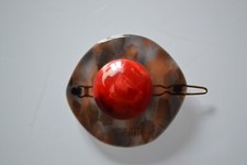 BARETTE VINTAGE ANNEES 60 ALEXANDRE DE PARIS ACETATE HAIR ACCESSORY