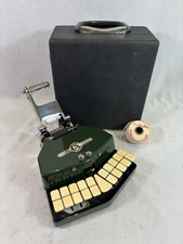Ancienne machine Sténotype Grandjean Typewriter Nettoyée Revissée Comme Neuf