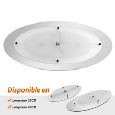Luminaire Plafonnier LED 12v 25/40 cm Camping Car Cuisine Salon Blanc Chaud/Bleu