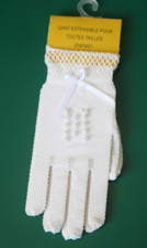 NEUF 4-12ans GANTS  RESILLE blanc extensibles COMMUNION ou deguisement