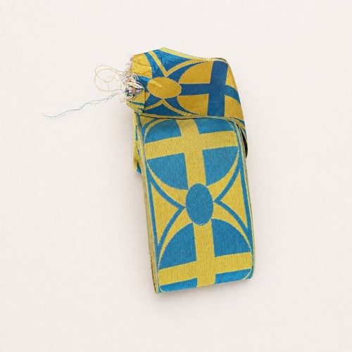 Galon liturgique ancien bleu