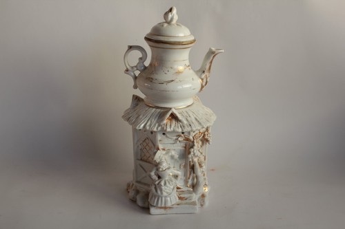 Tisanière porcelaine xixe - tisanière,