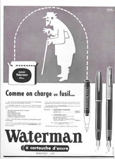 AD PUBLICITE   STYLOS WATERMAN PIERRE LACROIX
