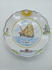 1291 ) ASSIETTE " LA PÊCHE "