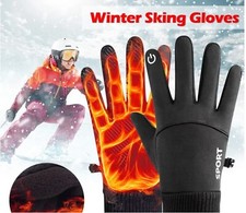Gants étanches noirs pour écran tactile de taille S/M - Chaud, Sport, Vélo, Ski