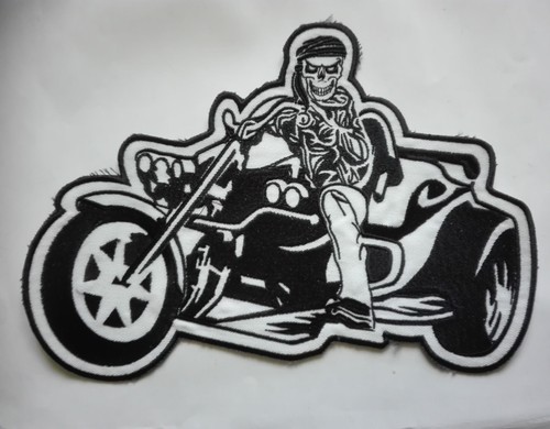 Patch dossard brodé skull - patch,