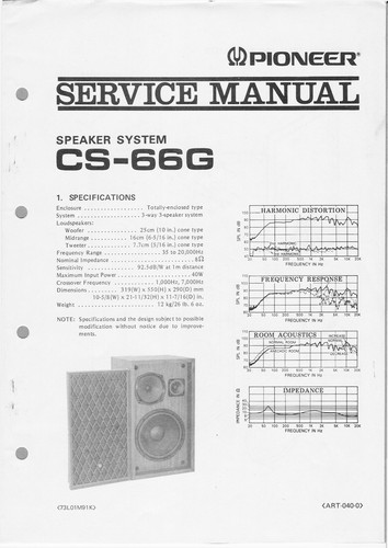 Manuel service pour pioneer - pour,